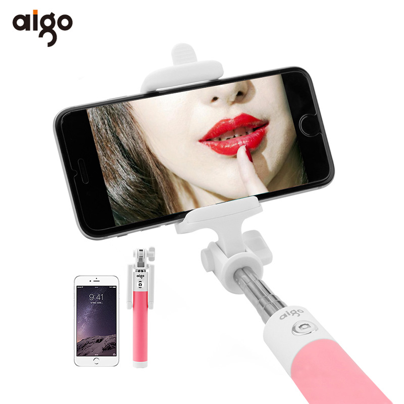 aigo/爱国者ZP01手机自拍杆 蓝牙遥控自拍神器