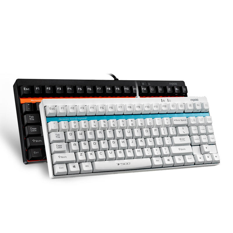 雷柏V500机械游戏键盘 机械键盘机械键盘