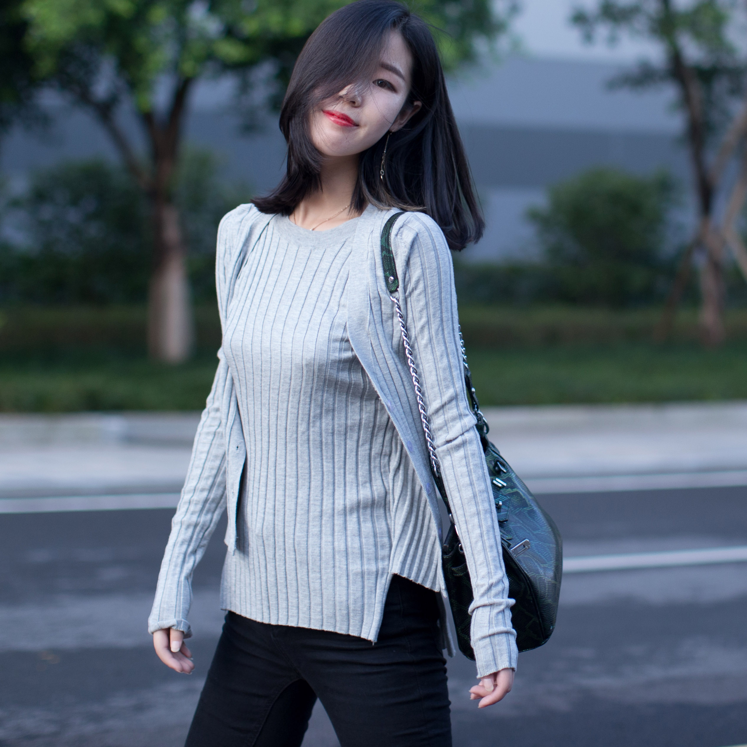 假两件针织衫