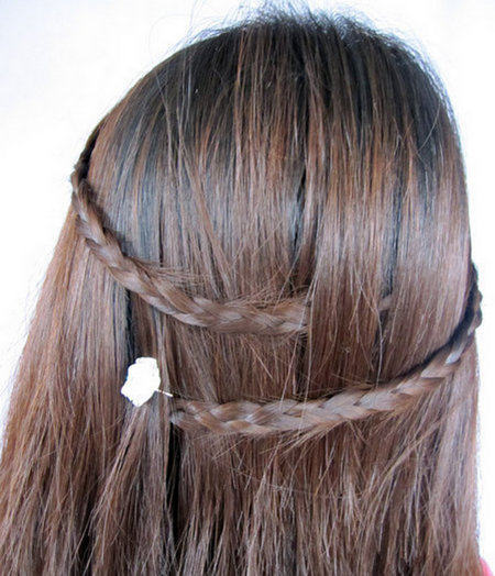 超美韩式三分钟<em>编发齐刘海直发发型</em>图片合集第