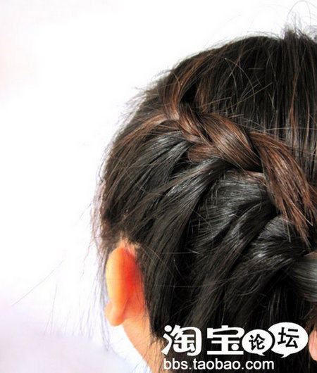 超美韩式三分钟<em>编发齐刘海直发发型</em>图片合集第