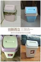 带盖垃圾桶家用客厅卧室可爱厨房有盖卫生间大小号厕所翻盖垃圾筒券后9.8元包邮